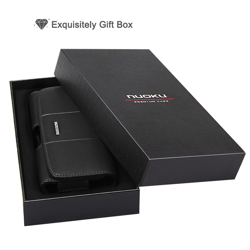 Luxe Pocket Lederen Magnetische Portemonnee Telefoon case Voor iPhone 5.0 5.5 Inch Koeienhuid Haak Loop Holster Zachte Terug co