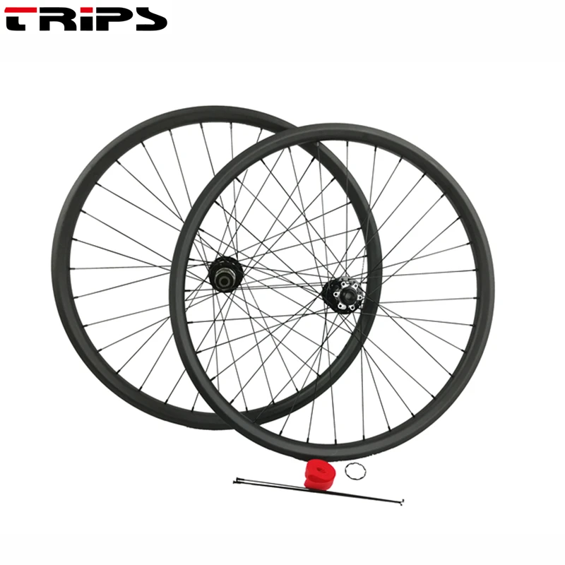 29er Углеродные повышающие колеса 27 мм бескамерные MTB колесные диски novatec ступицы