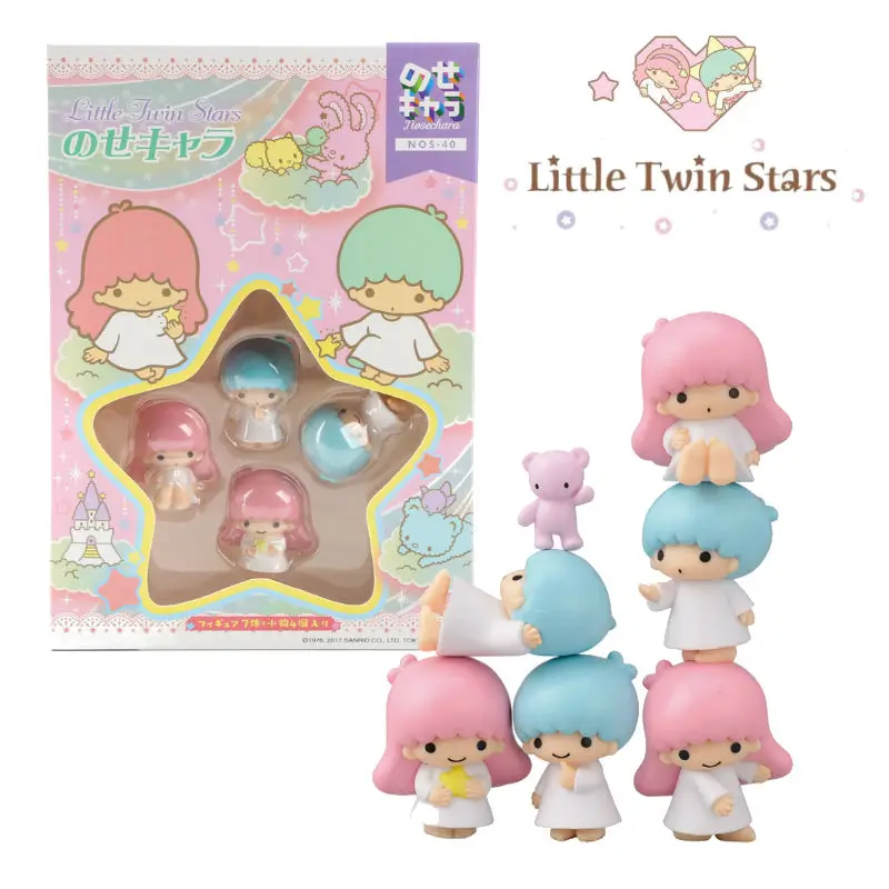 Little Twin Stars NoseChara маленькие фигурки Ensky11 штук Kiki Lala мини фигурка игрушка|figure toy|little