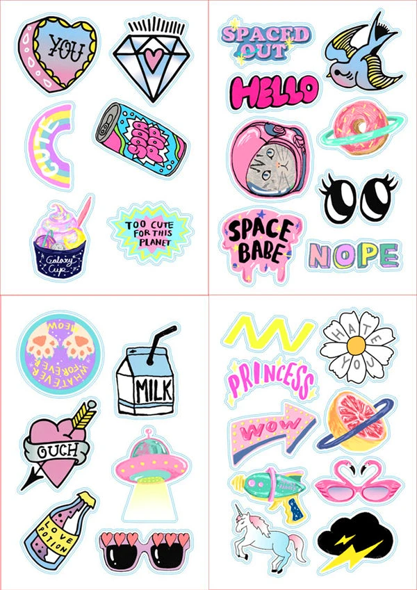 29 шт ПВХ водонепроницаемые розовые Веселые наклейки для девочек игрушки