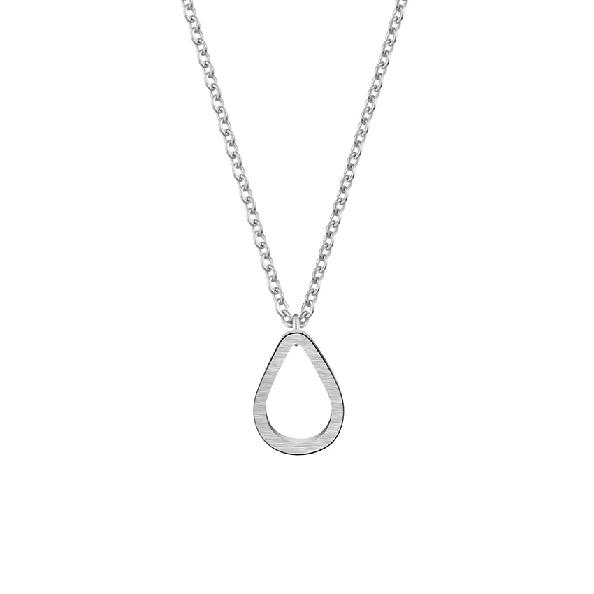 Нержавеющая сталь Простой Water Drop Подвески Bijoux Femme цвета: золотистый Серебристый