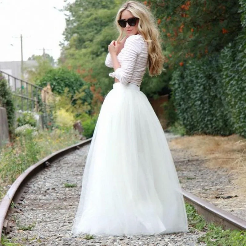 Модная стильная длинная фатиновая юбка пачка принцессы наивысшего качества