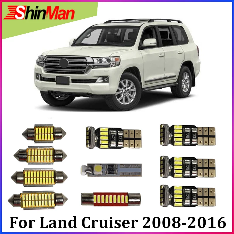 ShinMan 16x безошибочная Светодиодная лампа для автомобиля светодиодная салона Toyota