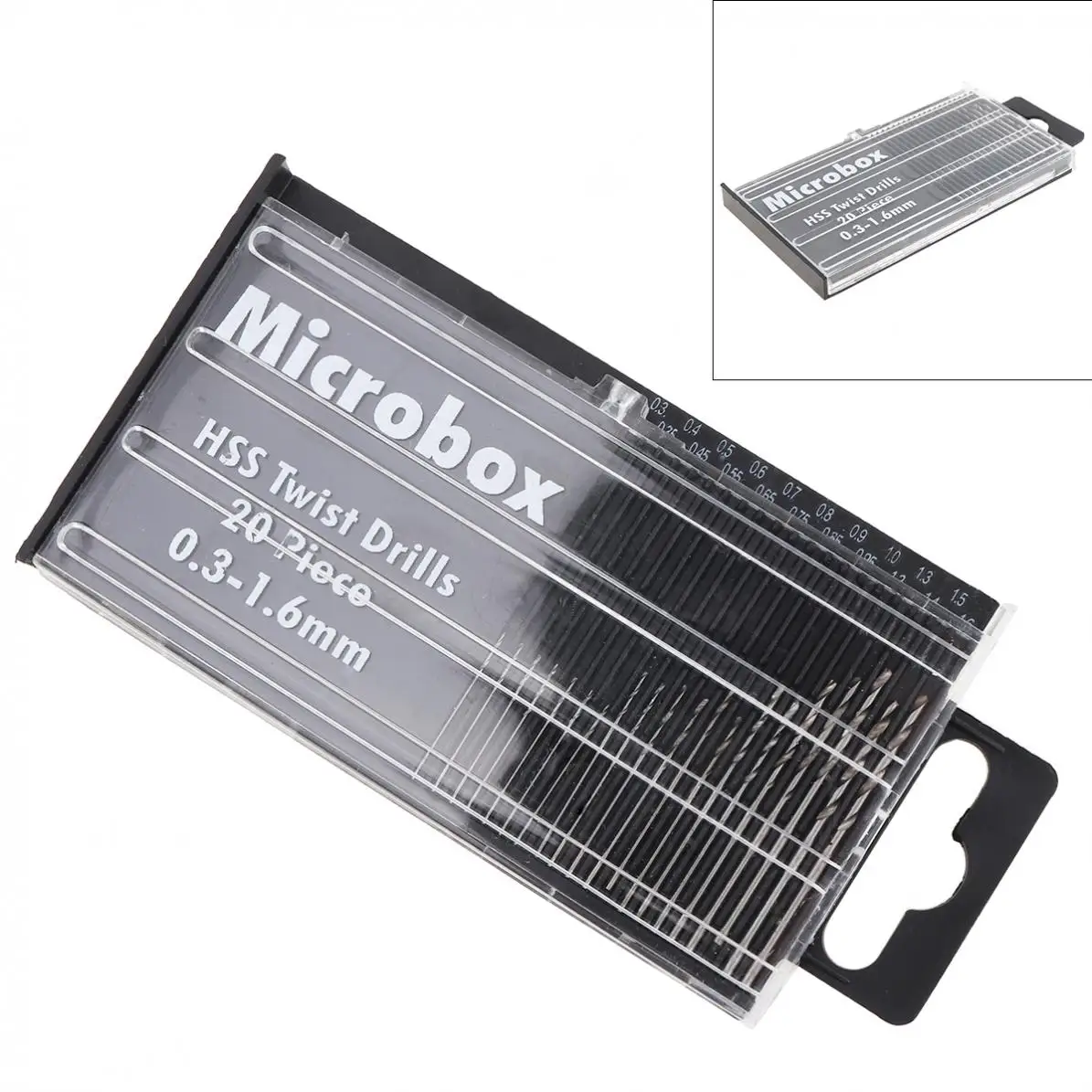Набор сверл из быстрорежущей стали 20x, 0,3 мм, 1,6 мм