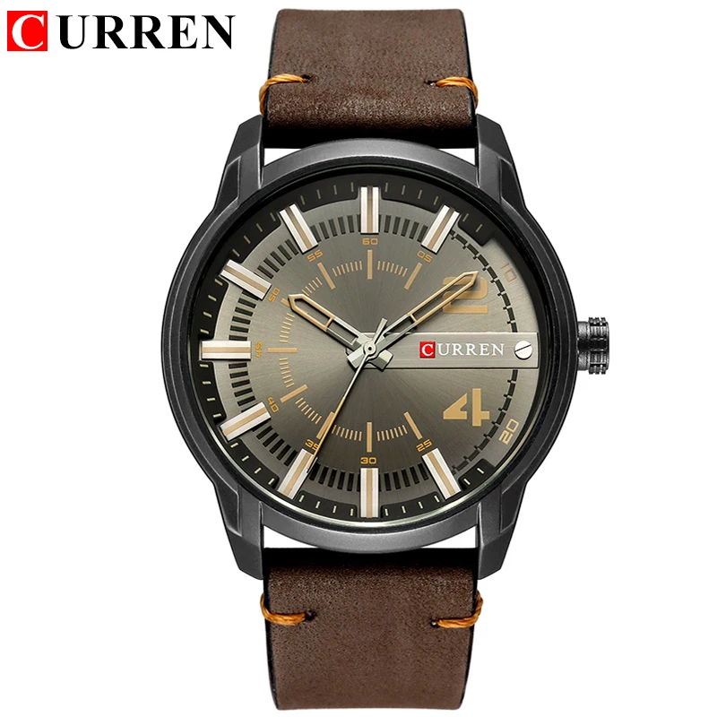 Reloj Hombre CURREN Топ бренд класса люкс модные уникальные кварцевые мужские часы с