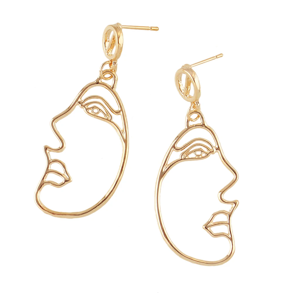 Joywish панк рок Стиль earrigns ювелирных изделий Цвет с выдалбливают Уход за кожей лица