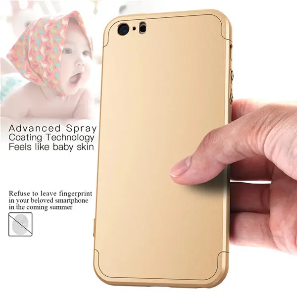 gold Роскошный Жесткий чехол из поликарбоната для iPhone 8 7 6 6s plus X Xs Ma чехол 5 5S Se 360 бампер противоударный чехол для iPhone XR чехол s Защита - Цвет: gold