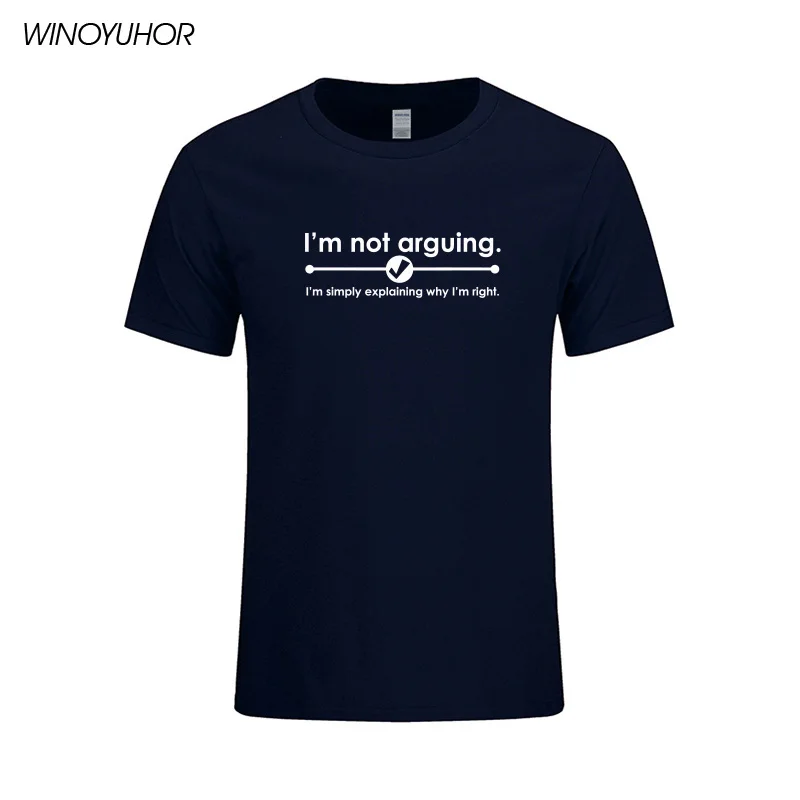 Я не говорю я объясняю почему права футболка забавный подарок Camiseta хлопковая с