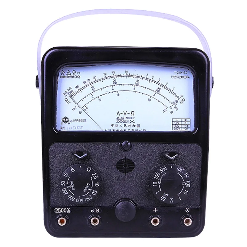 MF500 аналоговый мультиметр Вольт Амперметр Омметр 2500 В 20hm 500ma|analog multimeter|volt ohm meteranalog