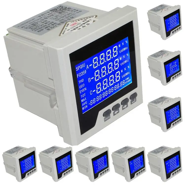 YG194E 9SY 3P трехфазный многофункциональный ЖК дисплей цифровой вольт усилитель