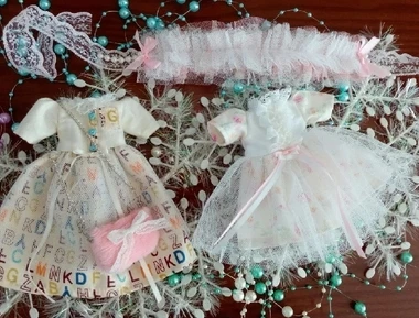 2 set 2 комплекта, платье феи для куклы, милая леди, 2 шт., платье+ повязка для волос+ сумочка для рук, для Pullip 1/6, аксессуары для кукол, Одежда для куклы - Цвет: 2 set