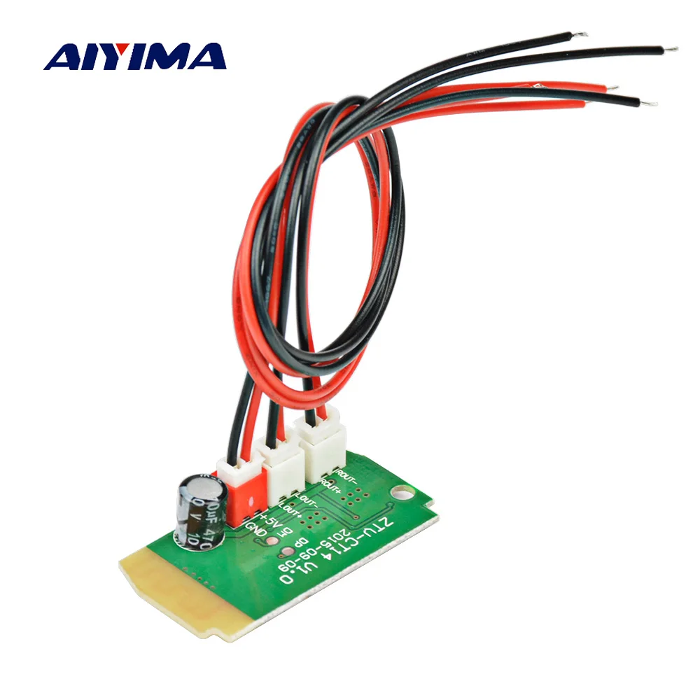 Мини Bluetooth модуль приемника AIYIMA с 4 Ом 3Wx2 колонки усилитель мощности аудио Плата