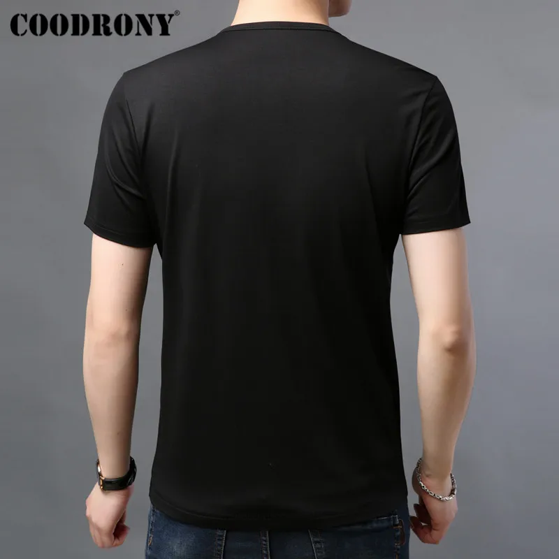 COODRONY Футболка Мужская Летняя Повседневная Уличная футболка 3D Слон с коротким