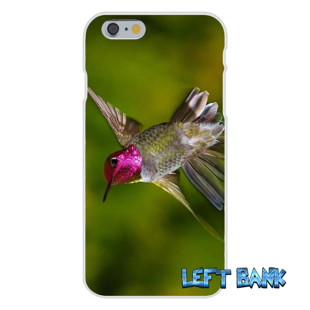 Для iPhone 4 4S 5 5S 5C SE 6 6S 7 Plus Hummingbird с любовью Мягкий Силиконовый ТПУ прозрачный