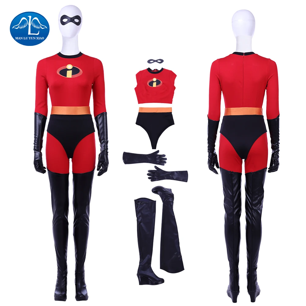 Дамский костюм на Хэллоуин Elastigirl Хелен Парр Делюкс комбинезон мистер