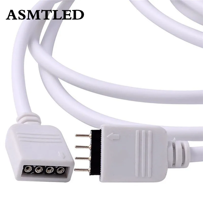 30 см 50 1 м 2 3 5 4 контактный разъем RGB удлинитель провод 4pin светодиодный для SMD 5050 3528