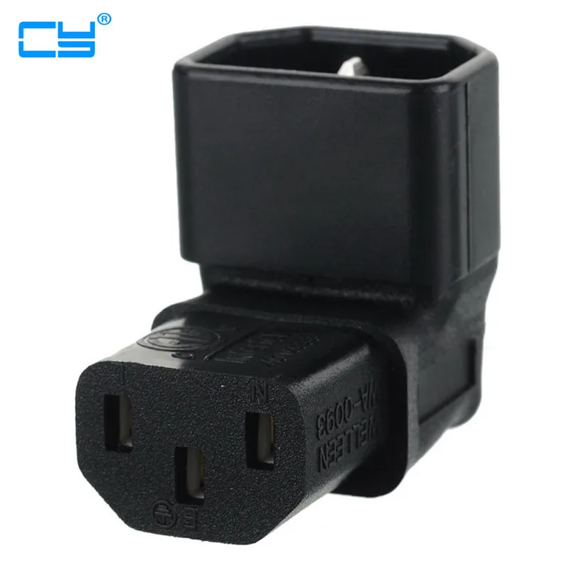 

Силовой удлинитель IEC C14, прямоугольный, 90 градусов, гнездо IEC C13, 5 шт./партия