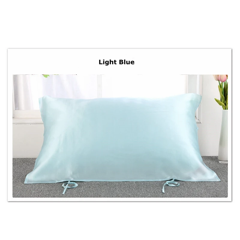 75cm x50cm Silk Mulberry Pillow Towel Pure Pigment Satin Case Sofa Car Throw Pillowcase Cushion Cover Home Decoration AAA0253 | Дом и сад
