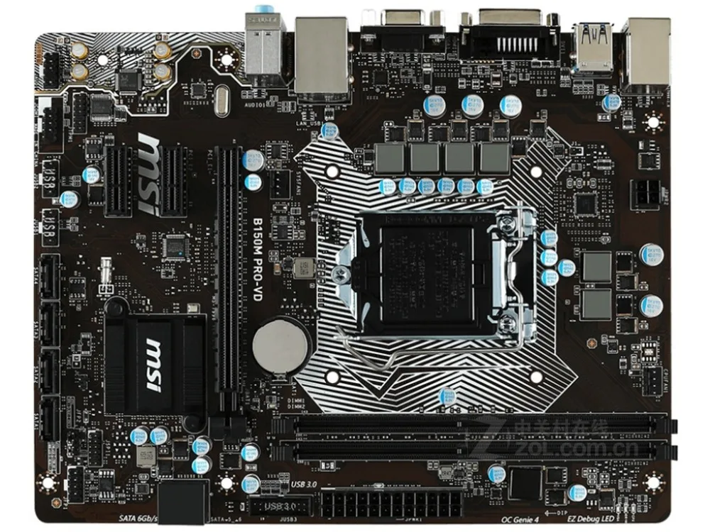 Материнская плата MSI B150M оригинальная материнская для intel LGA 1151 DDR4 USB2.0 USB3.1 32 Гб 14 нм