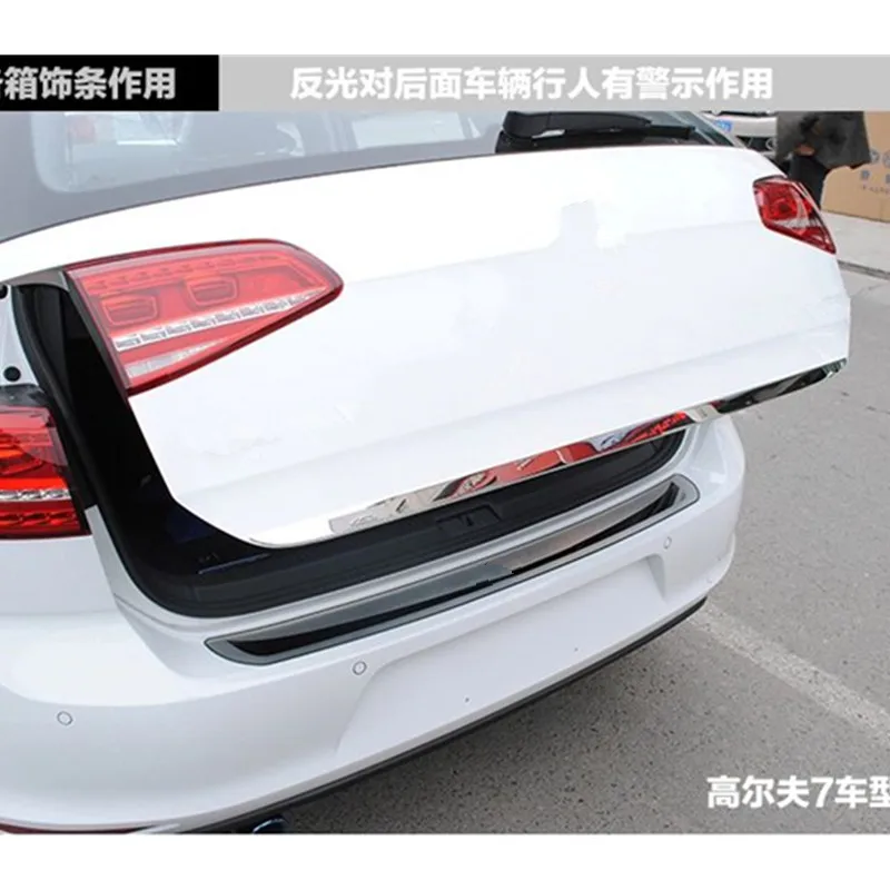 Подходит для Volkswagen GOLF 7- хром хвост ворота облицовка дверной крышки задний багажник литиевая рамка Стайлинг наклейка Гарнир