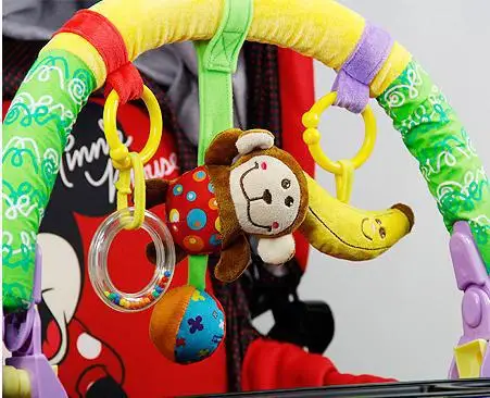 

New Colorful Baby Stroller Clip Bed Hanging Crib Bed around baby Children Toys Cute Plush Toys Safe Toys Cognitive