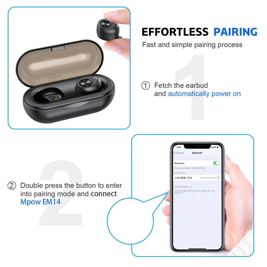 Askmeer TWS беспроводные наушники V5.0 Bluetooth гарнитура Hifi бас для samsung iPhone huawei Xiaomi