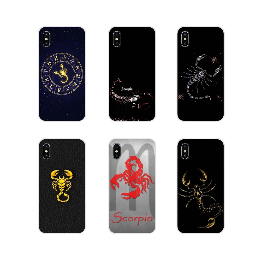 Чехол для мобильного телефона 12 созвездия Зодиака Скорпион Знаки Apple iPhone X XR XS MAX 4