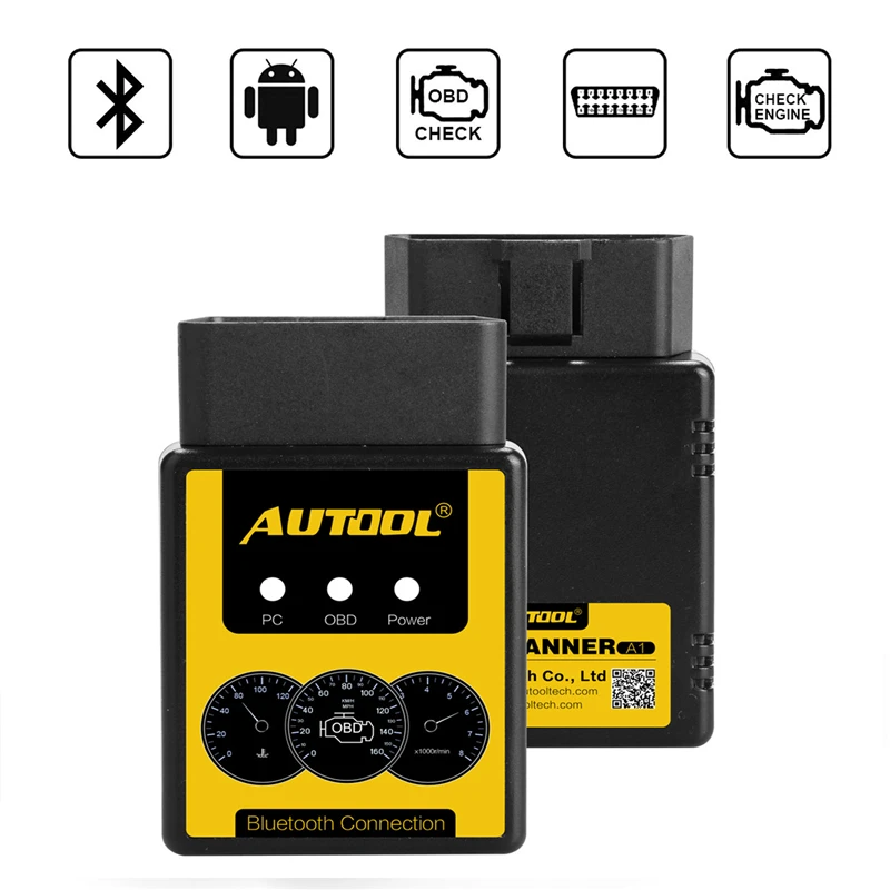 AUTOOL Super mini ELM327 v2.1 V1.5 с PIC18F25K80 чип для считывания кодов сканирующий инструмент Bluetooth