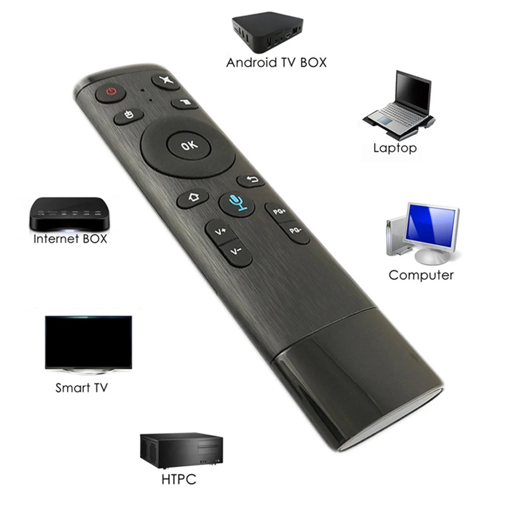 Q5 Голосовое управление Fly Air Mouse для Gyro Sensing Game 2 4 GHz беспроводной микрофон Пульт