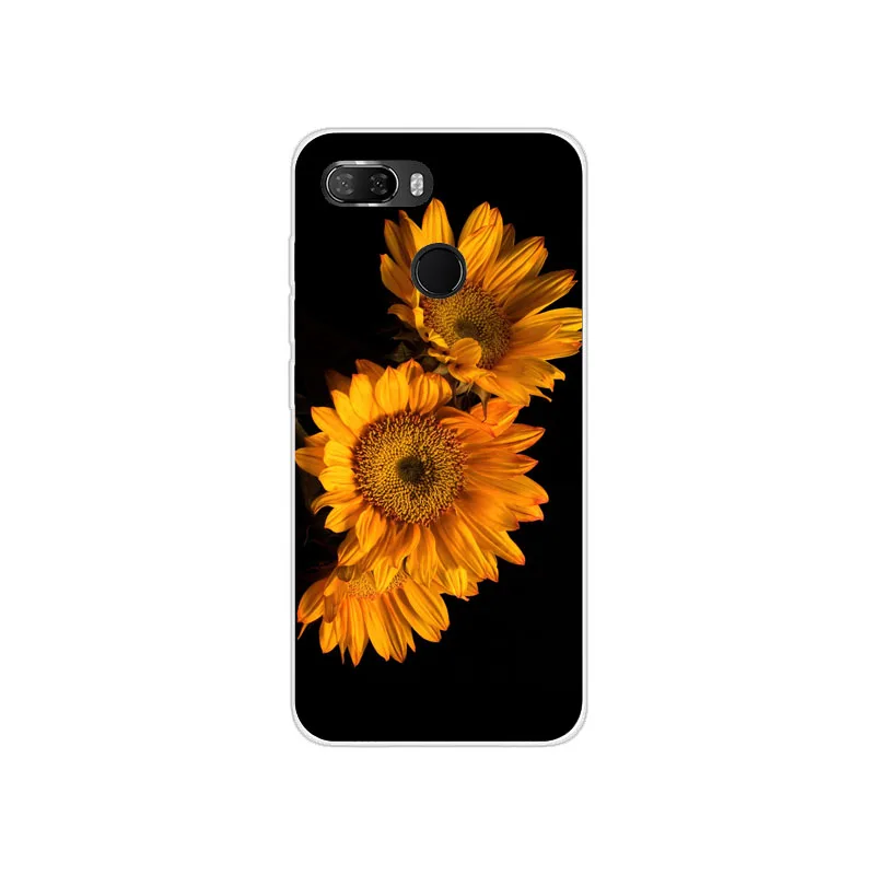 Lenovo K5 play Case Silicon chrysanthemum Painting Soft TPU Back Cover for Phone protect Bags shell |