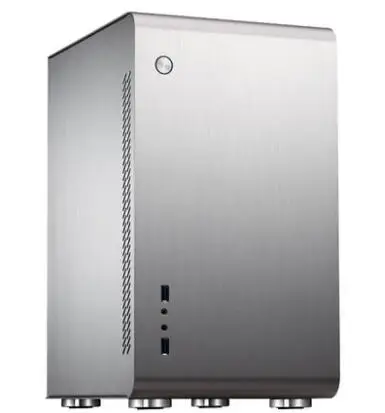 Серебристый HTPC MATX мини Чехол, алюминиевый чехол для компьютера, USB3.0* 2, домашний кинотеатр компьютер Jonsbo U3 - Цвет: Серебристый