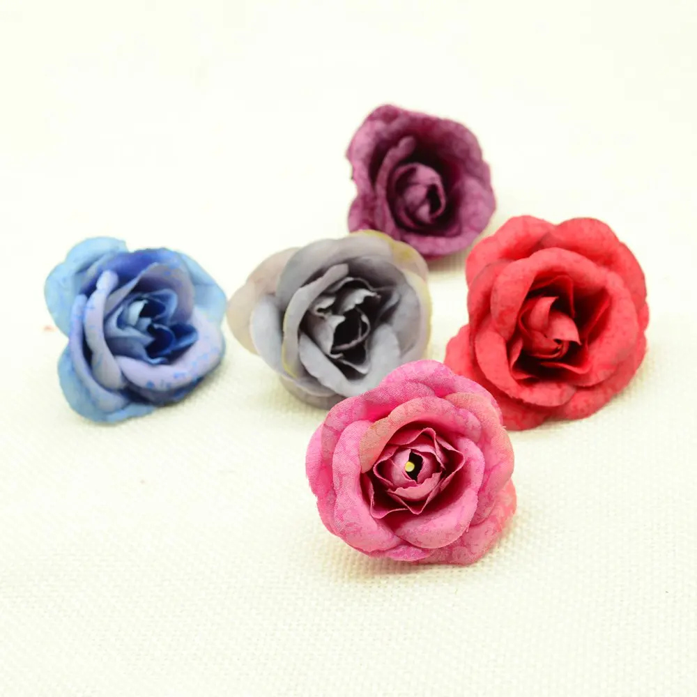 10 шт. шелковые ретро розы для рождества украшения дома свадьбы аксессуары сделай