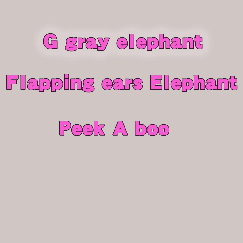 Новинка игрушка Peek A Boo Elephant мягкая анимационная плюшевая Поющая детская