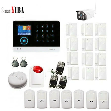 

SmartYIBA Smart Home Residential Alarm Wireless Wifi 3G Security Alarm System with Outdoor IP Camera APP Control Motion Detector