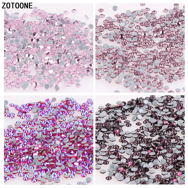 

ZOTOONE 1440 шт. фиолетовые стразы горячей фиксации стандартные Стразы для одежды высококачественные хрустальные стразы горячей фиксации стекл...