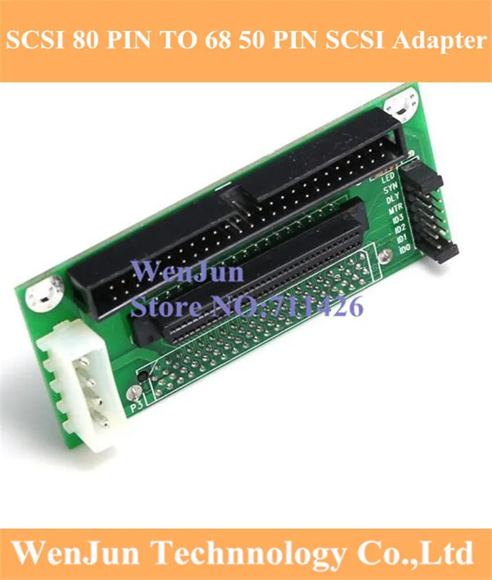 SCSI SCA 80 PIN TO 68 50 PIN SCSI Adapter SCA 80 PIN TO SCSI 68 IDE 50 Free Shipping Wholesale--10pcs