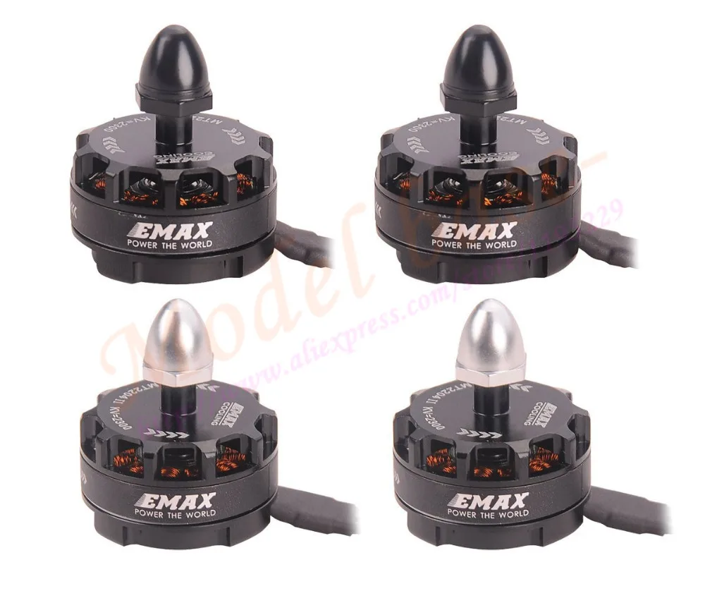 4X Emax MT2204 II 2300KV бесщеточный двигатель и 4 шт. EMAX BLHeli 12A ESC 2-4 S для QAV250 280 FPV