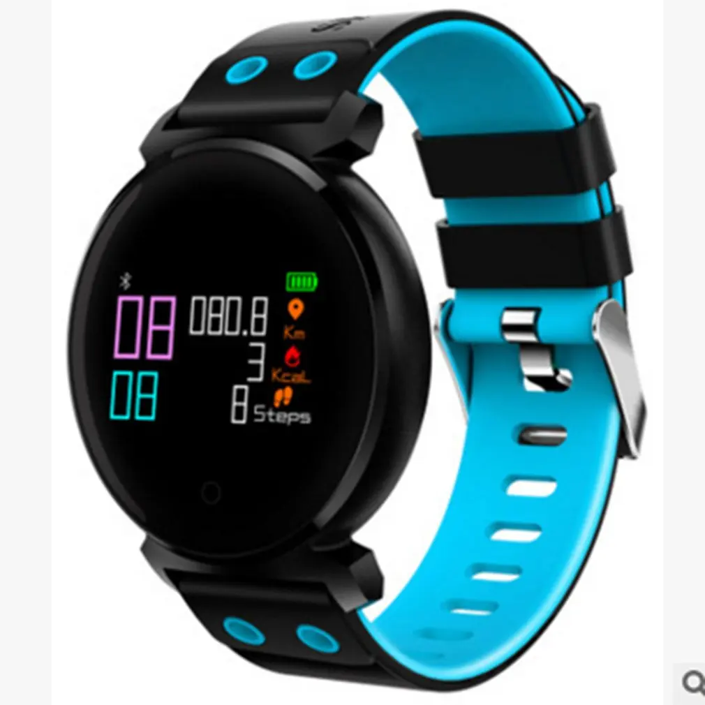 K2 Круглый циферблат шагомер Smart Band приборы для измерения артериального давления