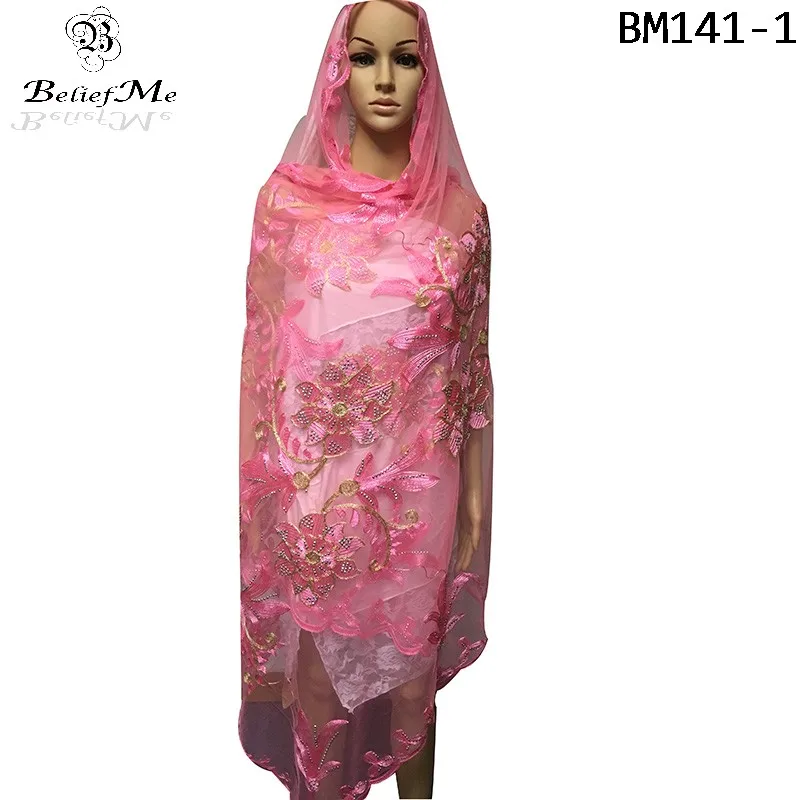 2019 новый модный шарф из тюли женский с вышивкой большим количеством камней тюль