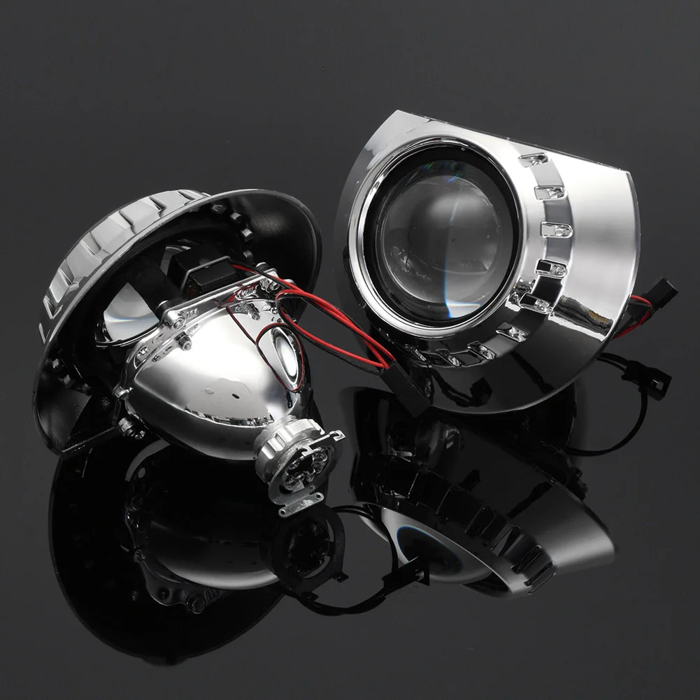 Биксеноновые HID H1 фары проектора 2 5 дюйма 1 пара линзы для модификации фар BMW E46