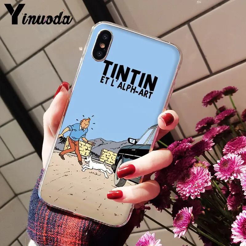 11pro MAX The Adventures of Tintin прозрачный ТПУ Мягкий силиконовый чехол для телефона iPhone 5 5Sx 6
