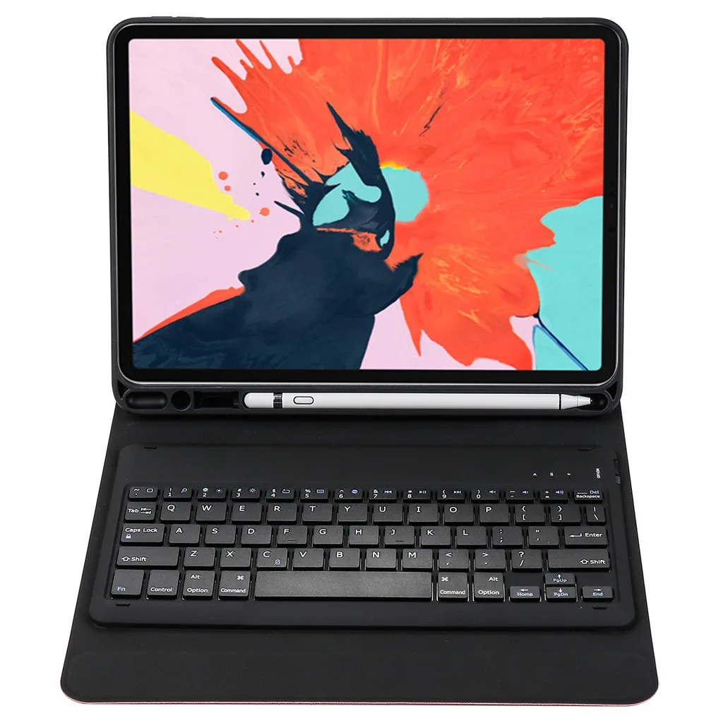 VOBERRY клавиатура Беспроводной съемный красочная клавиатура Bluetooth для Ipad Pro 11 дюймов из искусственной кожи чехол с подставка для ручки#2