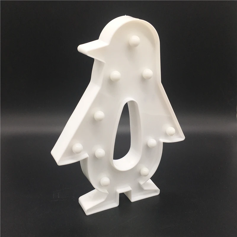 Ночной светодиодный светильник ZESOL в виде пингвина работающий от батарейки