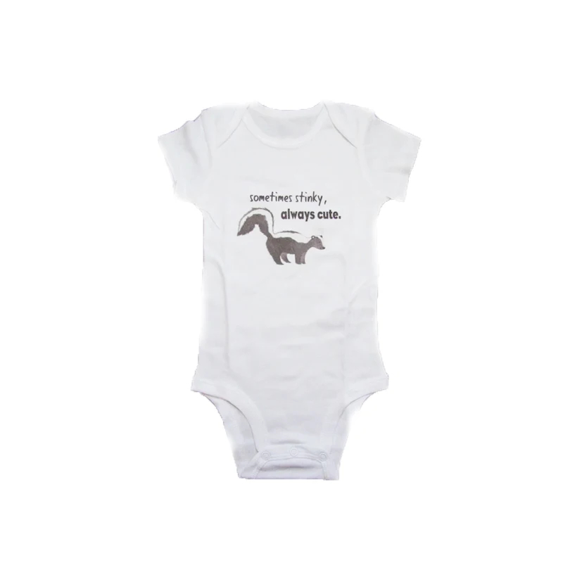 

YSCULBUTOL Sometimes Stiky Always Cute Baby Bodysuit New Born Baby Cute Clothes Gift