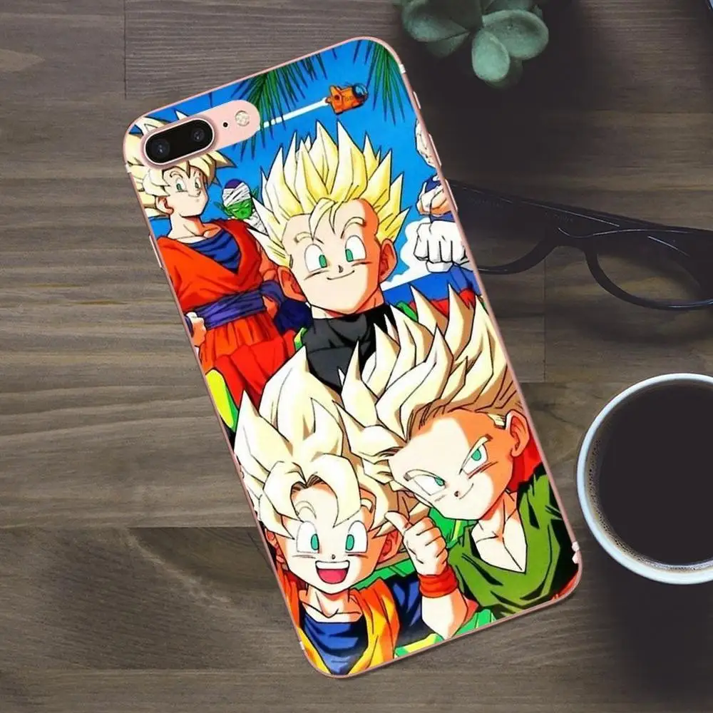 Все персонажи Dragon Ball для Apple iPhone X 4 4S 5 5C SE 6 6S 7 8 Plus Galaxy A3 A5 J1 J2 J3 J5 J7 2017 мягкий модный
