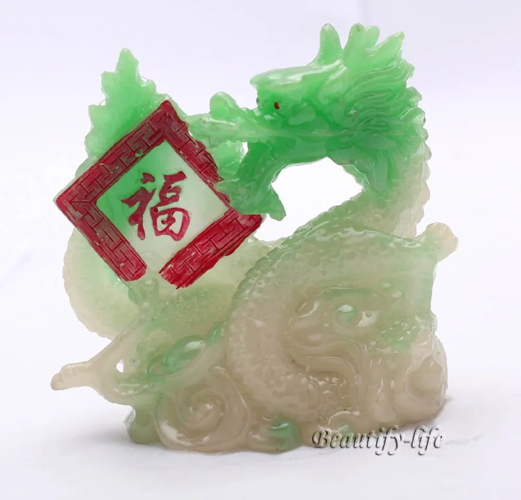 Allochroic талисман зеленый счастливый Дракон фэншуй лучшие подарки новый подарок