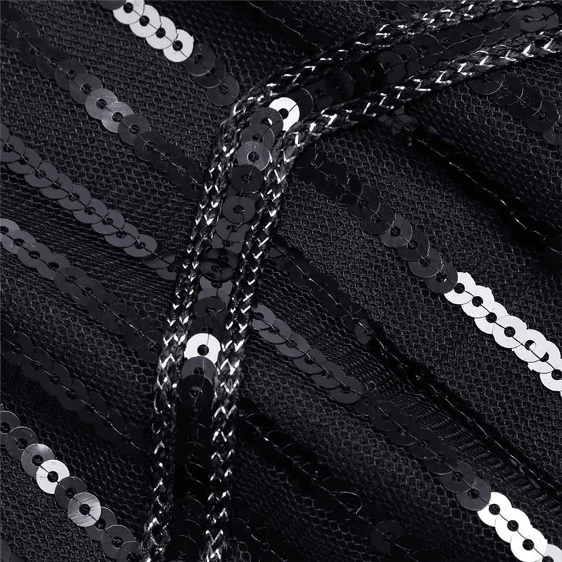 Женский костюм русалки Хлопушка Гэтсби вечерние платья сексуальное черное