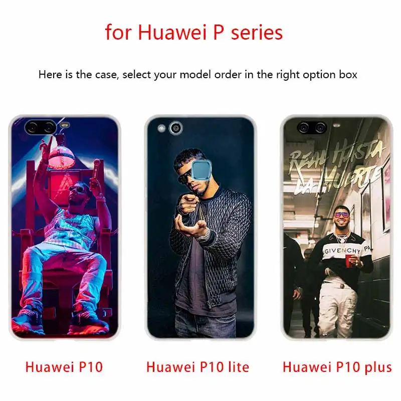 Soft Silicone Protective Case For Huawei P50 P40 P30 P20 Pro P10 Lite P Samrt Z 2020 2019 Cover Anuel Aa Ozuna | Мобильные телефоны