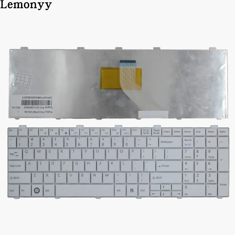 Новая американская клавиатура для Fujitsu Lifebook AH530 AH531 NH751 A530 A531 черная английская клавиатура для ноутбука