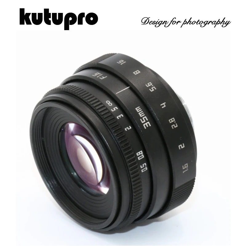 Kutupro Новое поступление Фуцзянь 35 мм f1.6 C крепление CCTV объектив II для M4/3/MFT адаптер
